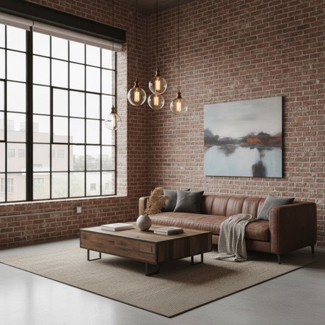 Industrial interior design example
